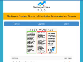 'sweepstakesplus.com' screenshot