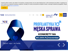 'nfz-warszawa.pl' screenshot