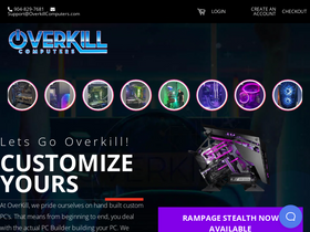 'overkillcomputers.com' screenshot