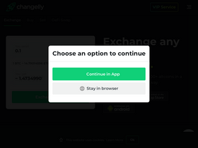 'changelly.com' screenshot
