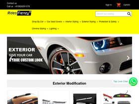 'rideofrenzy.com' screenshot