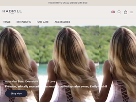 hadrillhair.com homepage screenshot