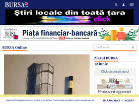 'bursa.ro' screenshot