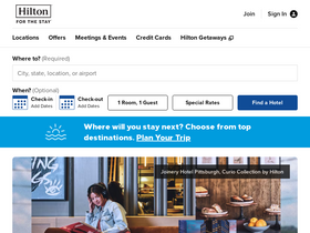 'hilton.com' screenshot