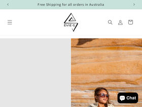 evieg.com.au homepage screenshot