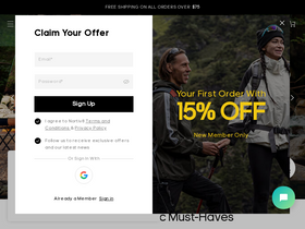 'nortiv8shoes.com' screenshot