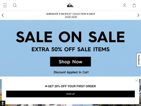 'quiksilver.com' screenshot