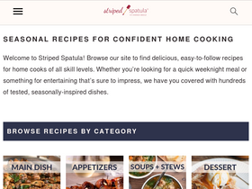 'stripedspatula.com' screenshot