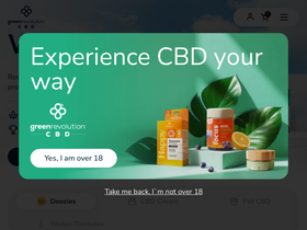 greenrevolutioncbd.com homepage screenshot