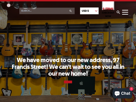 'someneckguitars.com' screenshot