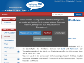 'oeffentlichen-dienst.de' screenshot