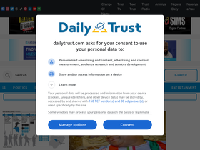 'dailytrust.com.ng' screenshot