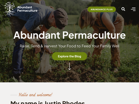'abundantpermaculture.com' screenshot