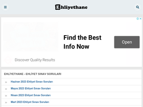 'mebehliyetsinavsorulari.com' screenshot