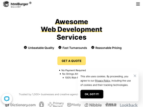 'htmlburger.com' screenshot