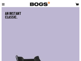 'bogsfootwear.ca' screenshot
