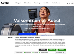 'actic.se' screenshot