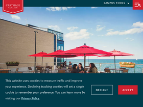 'carthage.edu' screenshot