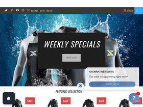 'xterrawetsuits.com' screenshot