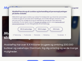'mobilepay.dk' screenshot