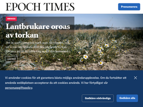 'epochtimes.se' screenshot