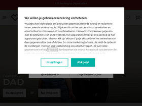 'spreadshirt.nl' screenshot