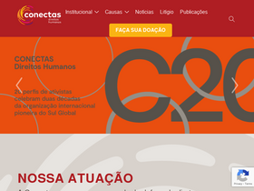 'conectas.org' screenshot