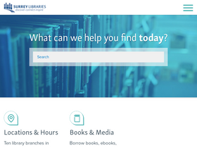 'surreylibraries.ca' screenshot