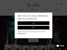 drinkspanish.com.au homepage screenshot