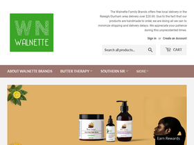 walnette.com homepage screenshot