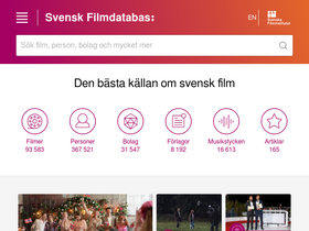 'svenskfilmdatabas.se' screenshot