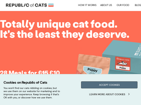 'republicofcats.com' screenshot