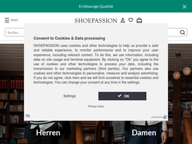 'shoepassion.de' screenshot