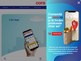 'cora.ro' screenshot