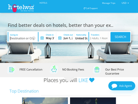 'hotelwiz.com' screenshot
