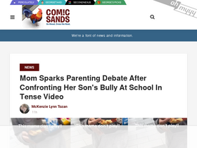 'comicsands.com' screenshot
