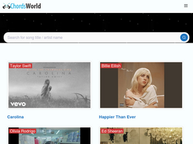 'chordsworld.com' screenshot