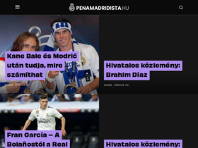 'penamadridista.hu' screenshot