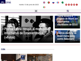 'prensa-latina.cu' screenshot