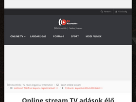 'elokozvetites.tv' screenshot