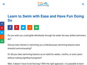 'enjoy-swimming.com' screenshot