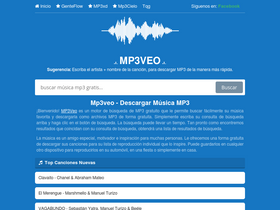 'mp3veo.org' screenshot