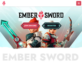 'embersword.com' screenshot