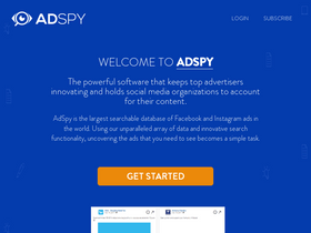 'adspy.com' screenshot