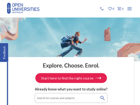 'open.edu.au' screenshot
