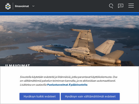 'ilmavoimat.fi' screenshot