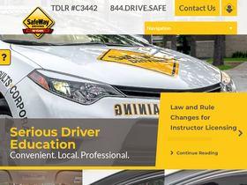 'safewaydriving.com' screenshot