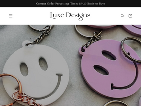 luxedesignsshop.com homepage screenshot