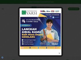 'yarsi.ac.id' screenshot
