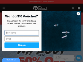 'thesurfboardwarehouse.com.au' screenshot